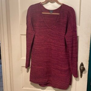 Eddie Bauer tunic length sweater. 100% cotton. Size XL